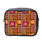 Traditional Africa Border Wallpaper Pattern Colored 3 Mini Toiletries Bag 2-Side Front