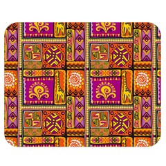 Traditional Africa Border Wallpaper Pattern Colored 3 Double Sided Flano Blanket (medium)  by EDDArt