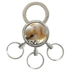 Silkie Chick  3-ring Key Chains