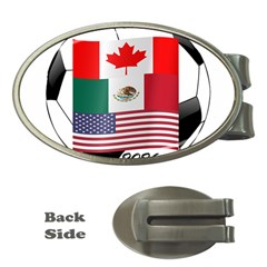 United Football Championship Hosting 2026 Soccer Ball Logo Canada Mexico Usa Money Clips (oval)  by yoursparklingshop
