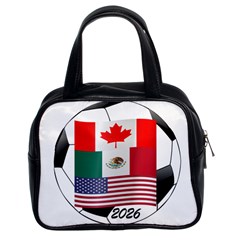 United Football Championship Hosting 2026 Soccer Ball Logo Canada Mexico Usa Classic Handbags (2 Sides) by yoursparklingshop