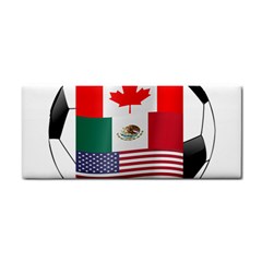United Football Championship Hosting 2026 Soccer Ball Logo Canada Mexico Usa Hand Towel by yoursparklingshop
