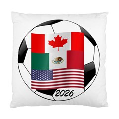 United Football Championship Hosting 2026 Soccer Ball Logo Canada Mexico Usa Standard Cushion Case (one Side) by yoursparklingshop