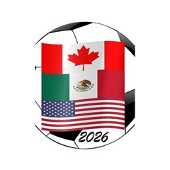 United Football Championship Hosting 2026 Soccer Ball Logo Canada Mexico Usa Shower Curtain 48  X 72  (small) 
