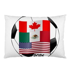 United Football Championship Hosting 2026 Soccer Ball Logo Canada Mexico Usa Pillow Case (two Sides) by yoursparklingshop