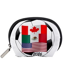 United Football Championship Hosting 2026 Soccer Ball Logo Canada Mexico Usa Accessory Pouches (small)  by yoursparklingshop