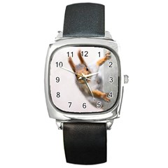 Curious Squirrel Square Metal Watch by FunnyCow