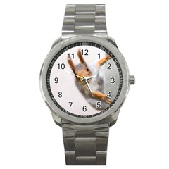 Curious Squirrel Sport Metal Watch by FunnyCow