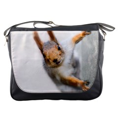 Curious Squirrel Messenger Bags by FunnyCow