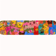 Coloful Strokes Canvas                                   Large Bar Mat by LalyLauraFLM