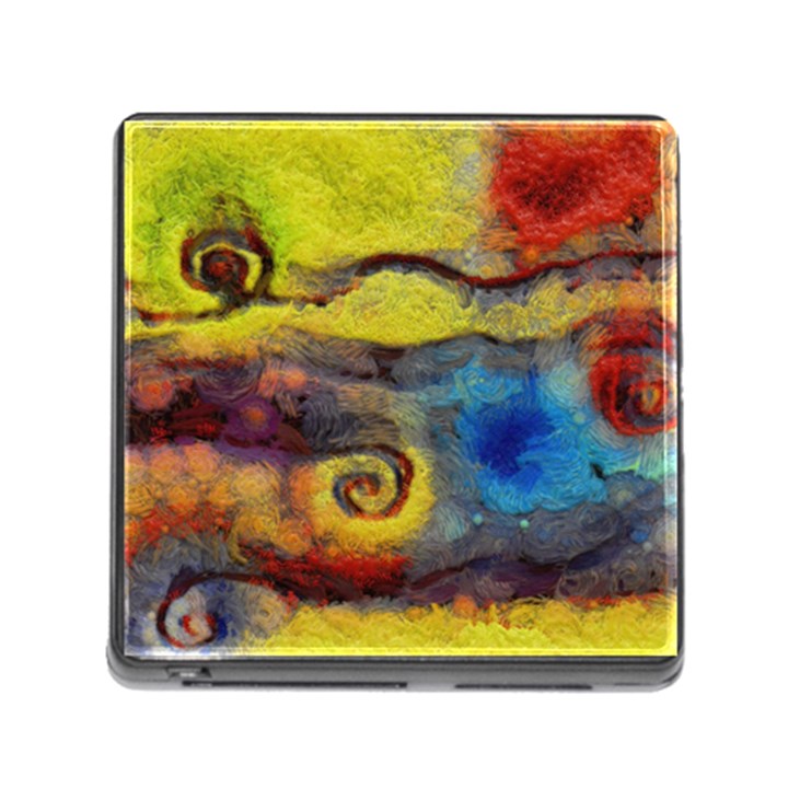 Painted swirls                                    Memory Card Reader (Square)