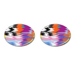 Waves                                    Cufflinks (oval) by LalyLauraFLM