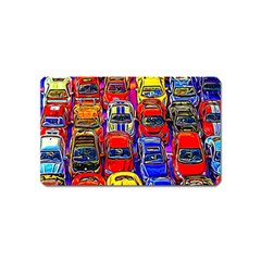 Colorful Toy Racing Cars Magnet (Name Card)