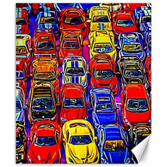 Colorful Toy Racing Cars Canvas 8  X 10  by FunnyCow