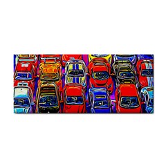 Colorful Toy Racing Cars Hand Towel by FunnyCow