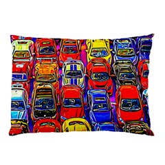 Colorful Toy Racing Cars Pillow Case