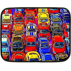 Colorful Toy Racing Cars Fleece Blanket (mini) by FunnyCow