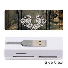 Wonderful Decorative Dragon On Vintage Background Memory Card Reader (stick)