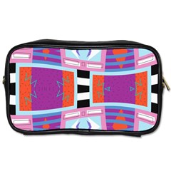 Mirrored Distorted Shapes                                    Toiletries Bag (one Side) by LalyLauraFLM