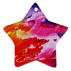 Red Purple Paint                                     Ornament (star)