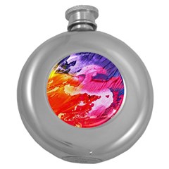Red Purple Paint                                     Hip Flask (5 Oz) by LalyLauraFLM