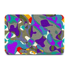 Blue purple shapes                                     Plate Mat