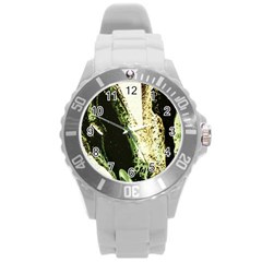 There Is No Promissed Rain 2 Round Plastic Sport Watch (l) by bestdesignintheworld