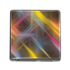 Fractals Stripes                                        Memory Card Reader (square) by LalyLauraFLM