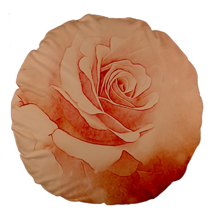 Wonderful Rose In Soft Colors Large 18  Premium Round Cushions