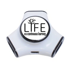 Life And Learn Concept Design 3-port Usb Hub by dflcprints
