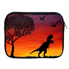 Sunset Dinosaur Scene Apple Ipad 2/3/4 Zipper Cases by IIPhotographyAndDesigns