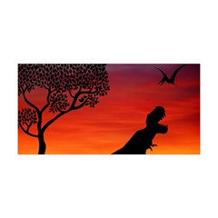 Sunset Dinosaur Scene Yoga Headband by IIPhotographyAndDesigns