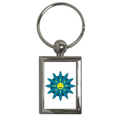 Smiley Flower Key Chains (rectangle)  by linceazul