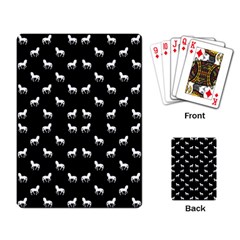 Silhouette Graphic Horses Pattern 7200 Playing Card by dflcprints