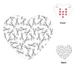 Scissors pattern Playing Cards (Heart)  Front
