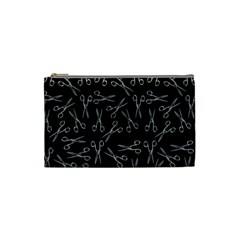 Scissors Pattern Cosmetic Bag (small) by Valentinaart