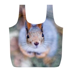 Squirrel Looks At You Full Print Recycle Bags (l)  by FunnyCow