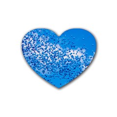 Blue Balloons In The Sky Heart Coaster (4 Pack)  by FunnyCow