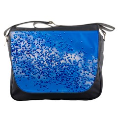 Blue Balloons In The Sky Messenger Bags by FunnyCow