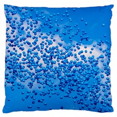 Blue Balloons In The Sky Large Flano Cushion Case (one Side) by FunnyCow