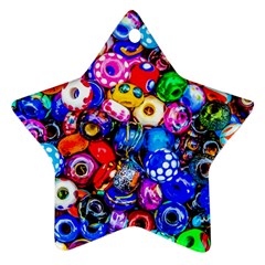 Colorful Beads Ornament (star) by FunnyCow