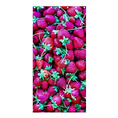 Pile Of Red Strawberries Shower Curtain 36  X 72  (stall)  by FunnyCow