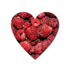 Red Raspberries Heart Magnet by FunnyCow