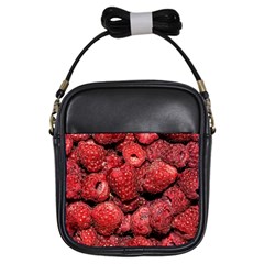 Red Raspberries Girls Sling Bags by FunnyCow