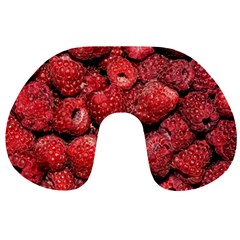 Red Raspberries Travel Neck Pillows by FunnyCow