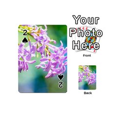 Beautiful Pink Lilac Flowers Playing Cards 54 (mini)  by FunnyCow