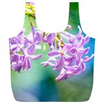 Beautiful Pink Lilac Flowers Full Print Recycle Bags (L)  Front