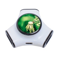 Dandelion Flower Green Chief 3-port Usb Hub by FunnyCow