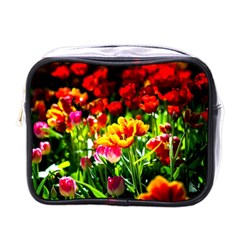 Colorful Tulips On A Sunny Day Mini Toiletries Bags by FunnyCow