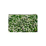 Green Field Of White Daisy Flowers Cosmetic Bag (Small) Back